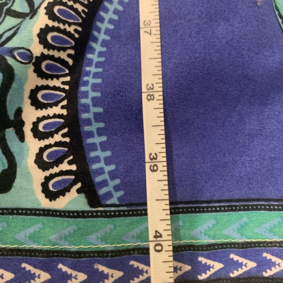 Multicolored skirt w/pockets. One size fit most elastic waist with belt. - Picture 3 of 4